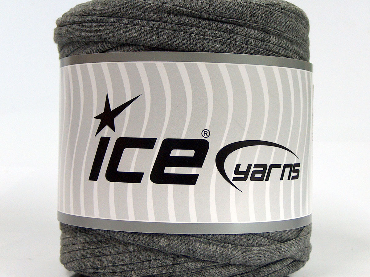 500 gr ICE YARNS UPCYCLED FABRIC 500 (95% Cotton 5% Elastan) Yarn Grey
