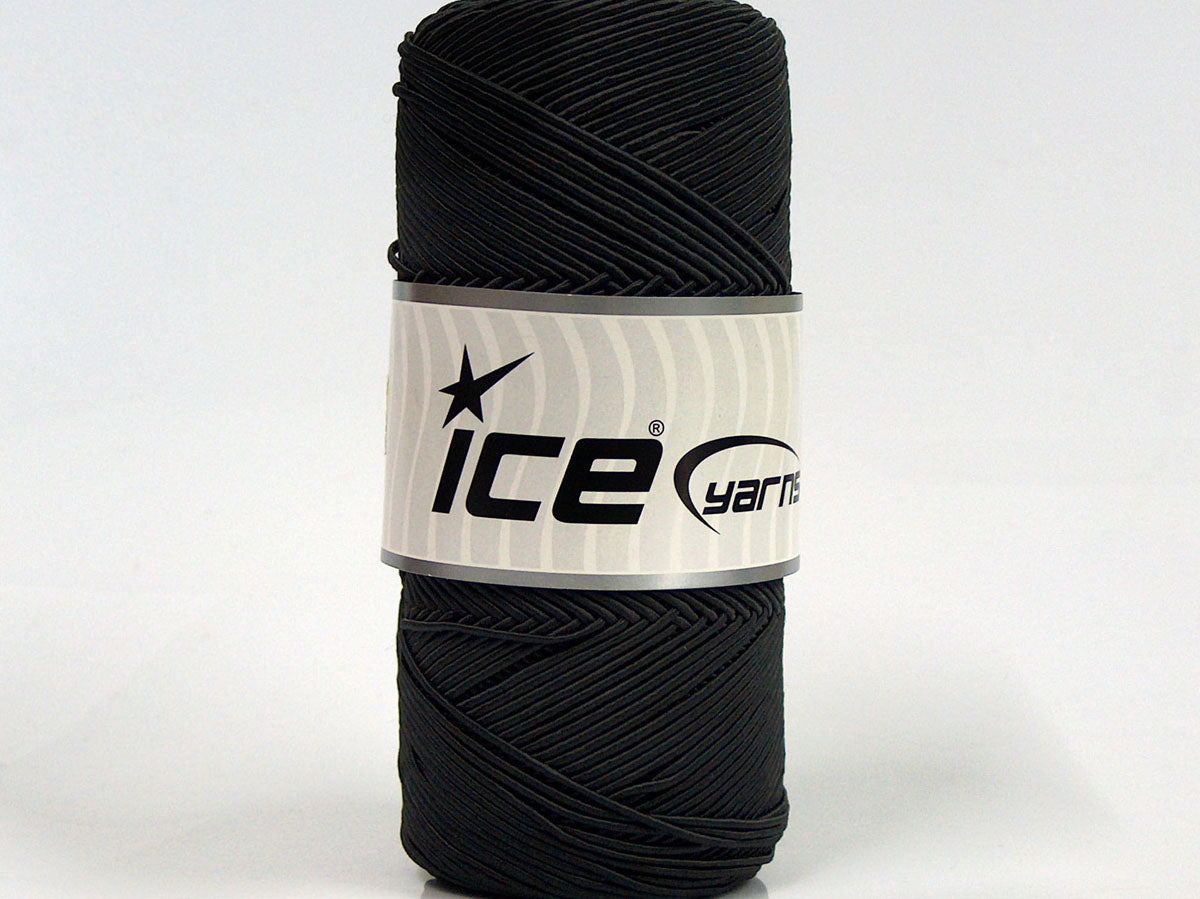 Lot of 2 x 200gr Skeins Ice Yarns SHINY COTTON (30% Cotton) Yarn Anthracite Black