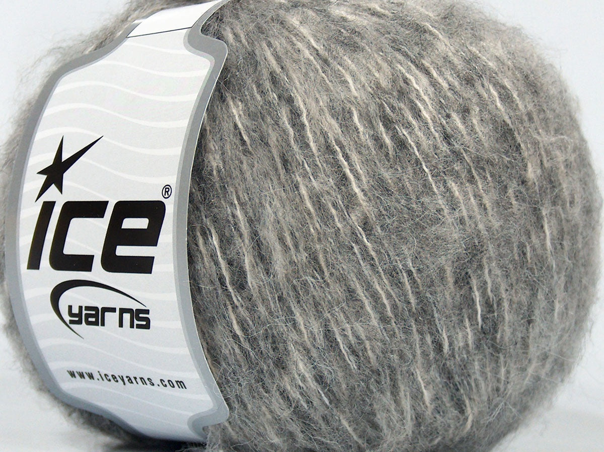 Lot of 8 Skeins Ice Yarns SALE WINTER (10% Wool) Yarn Grey Shades White