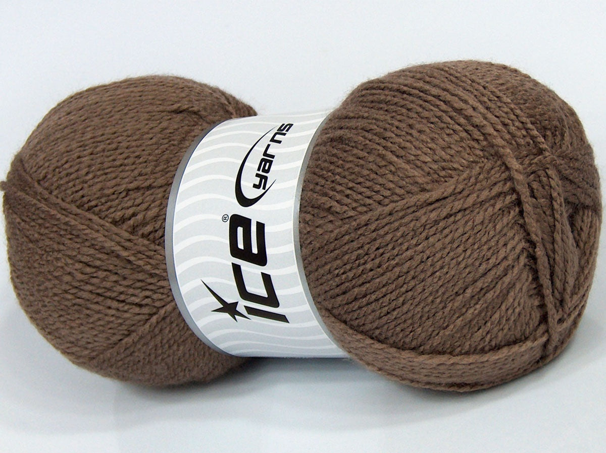 Lot of 4 x 90gr Skeins Ice Yarns SALE PLAIN Hand Knitting Yarn Camel