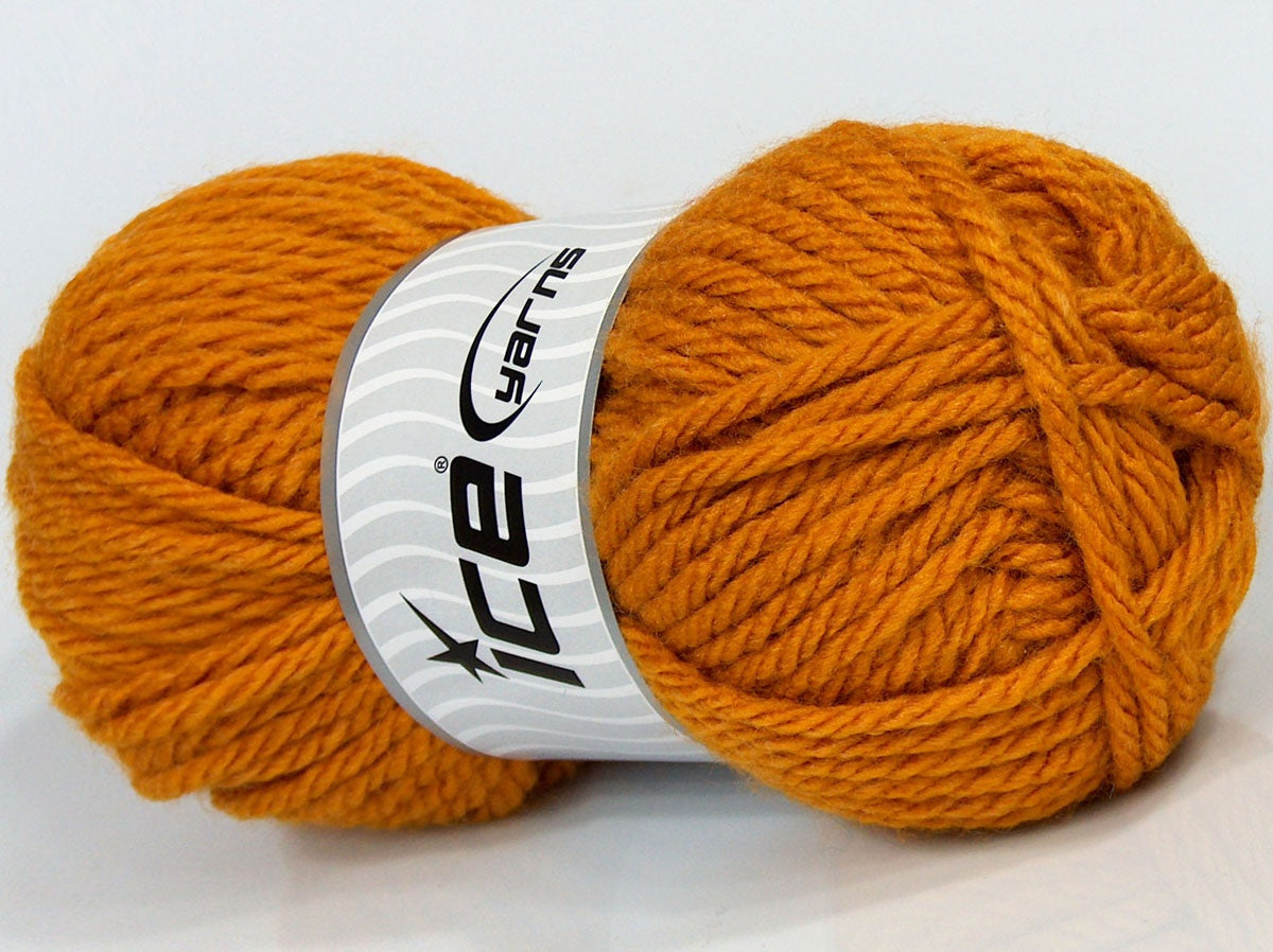 Lot of 3 x 100gr Skeins Ice Yarns SALE PLAIN Hand Knitting Yarn Gold