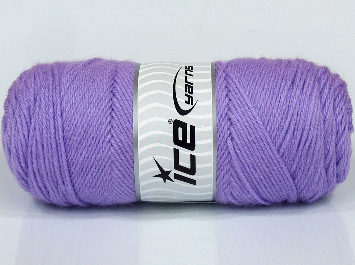 Lot of 3 x 100gr Skeins Ice Yarns SALE PLAIN Hand Knitting Yarn Lilac