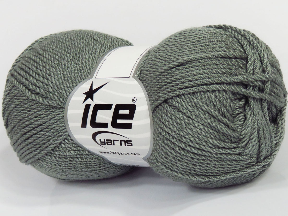 Lot of 4 x 90gr Skeins Ice Yarns TARAPOTO Hand Knitting Yarn Light Grey
