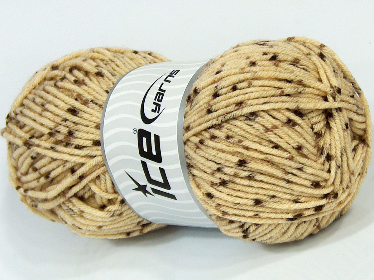 Lot of 4 x 100gr Skeins Ice Yarns SALE PLAIN Hand Knitting Yarn Camel Brown