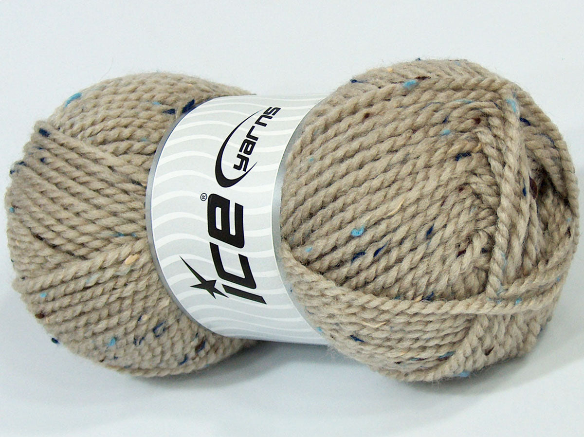 Lot of 4 x 100gr Skeins Ice Yarns SALE WINTER (43% Wool 7% Viscose) Yarn Camel