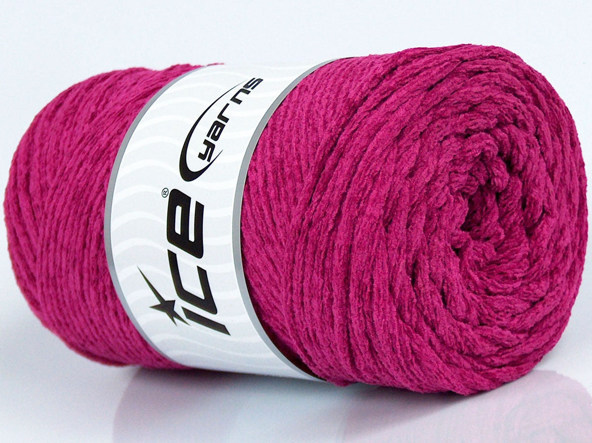 250 gr ICE YARNS MACRAME CHENILLE (100% MicroFiber) Yarn Dark Orchid