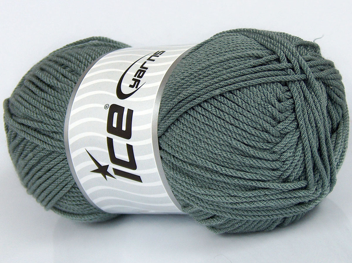 Lot of 4 x 100gr Skeins Ice Yarns SALE PLAIN Hand Knitting Yarn Grey