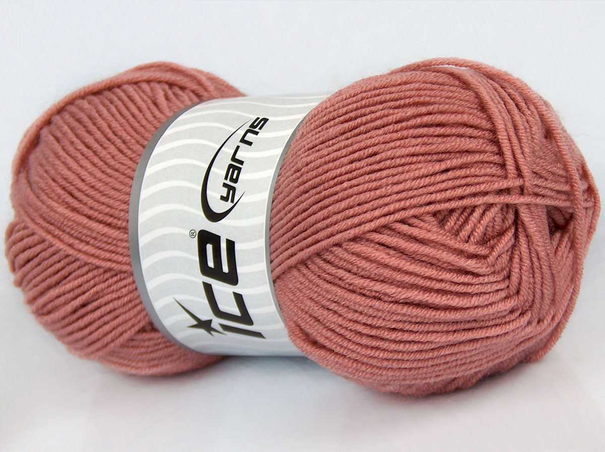 Lot of 4 x 100gr Skeins Ice Yarns SALE PLAIN Hand Knitting Yarn Pink