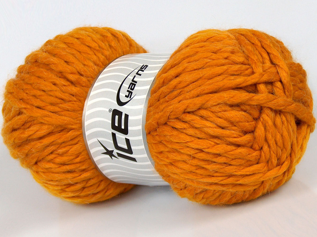 Lot of 2 x 195gr Skeins Ice Yarns SALE WINTER (5% Mohair 45% Wool) Yarn Gold