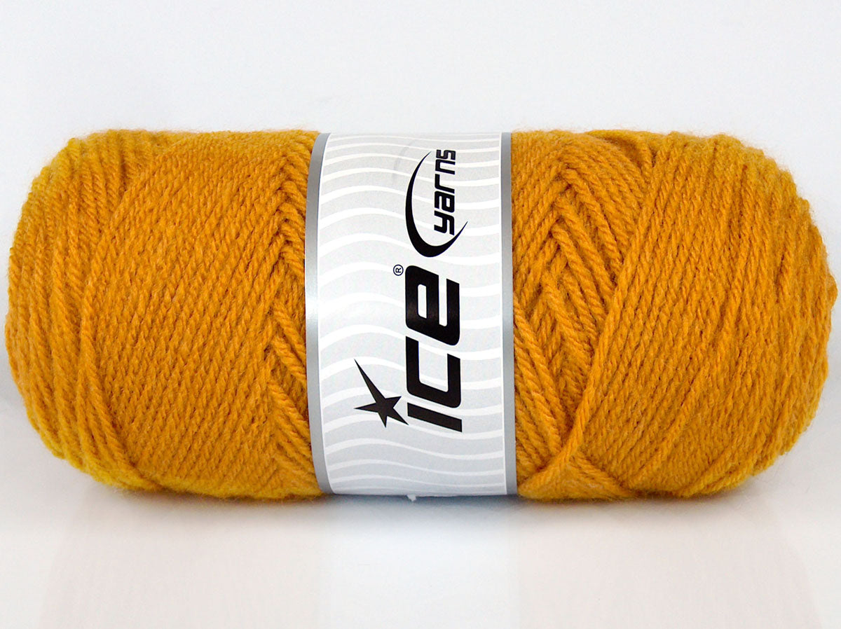 Lot of 3 x 115gr Skeins Ice Yarns SALE PLAIN Hand Knitting Yarn Orange