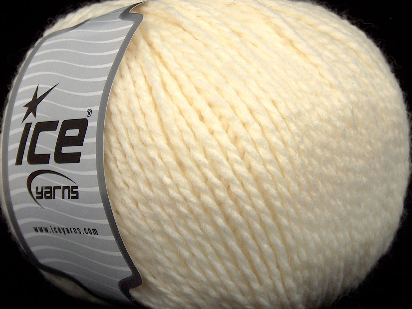 Lot of 3 x 100gr Skeins Ice Yarns AYACUCHO (50% Wool) Yarn Light Cream