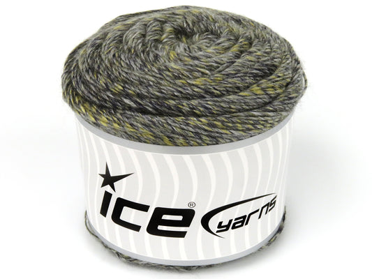 Lot of 2 x 150gr Skeins Ice Yarns CAKES INFINITY (50% Wool) Yarn Grey Shades Navy Gold