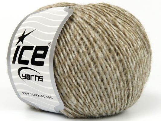 Lot of 8 Skeins Ice Yarns FORSYTHE (35% Wool) Yarn Light Grey Light Camel