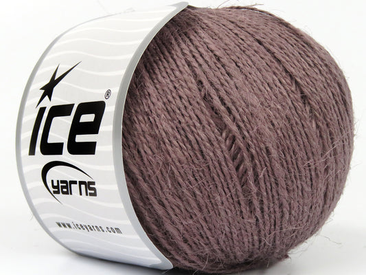 Lot of 4 x 100gr Skeins Ice Yarns HEMP FINE (100% Hemp Yarn) Yarn Light Maroon