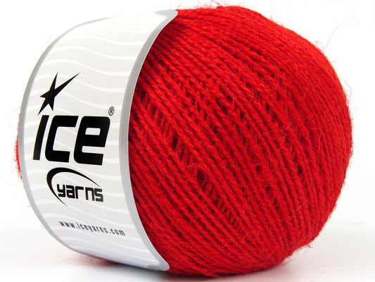 Lot of 4 x 100gr Skeins Ice Yarns HEMP FINE (100% Hemp Yarn) Yarn Bright Red