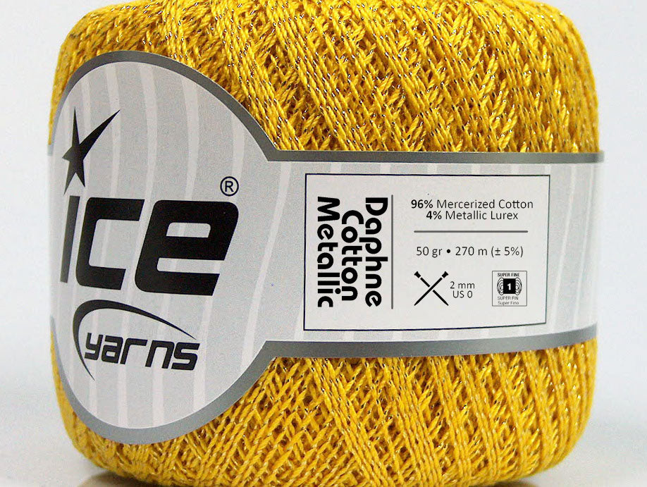 Daphne Cotton Metallic Gold fnt2-54247