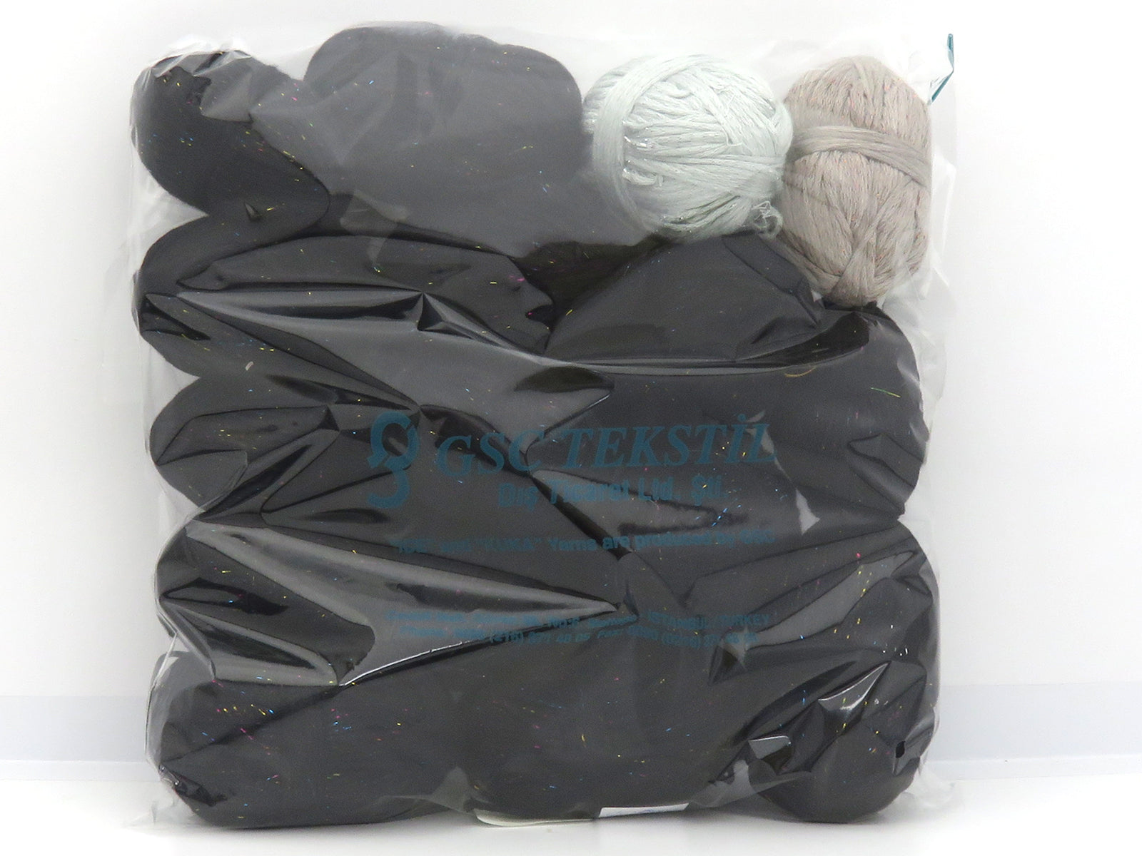 Mixed Lot Multicolor Viscose Glitz Leftover Yarns fnt2-83029