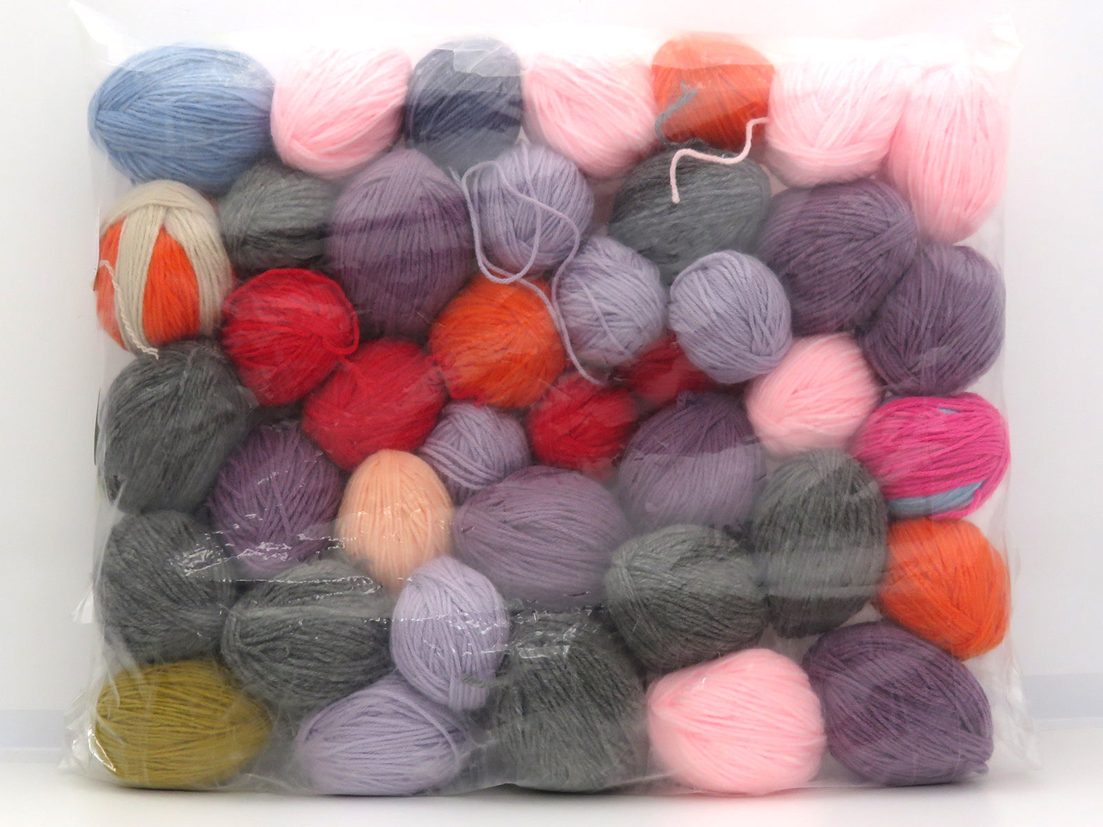 Mixed Lot Multicolor Plain Leftover Yarns fnt2-83061