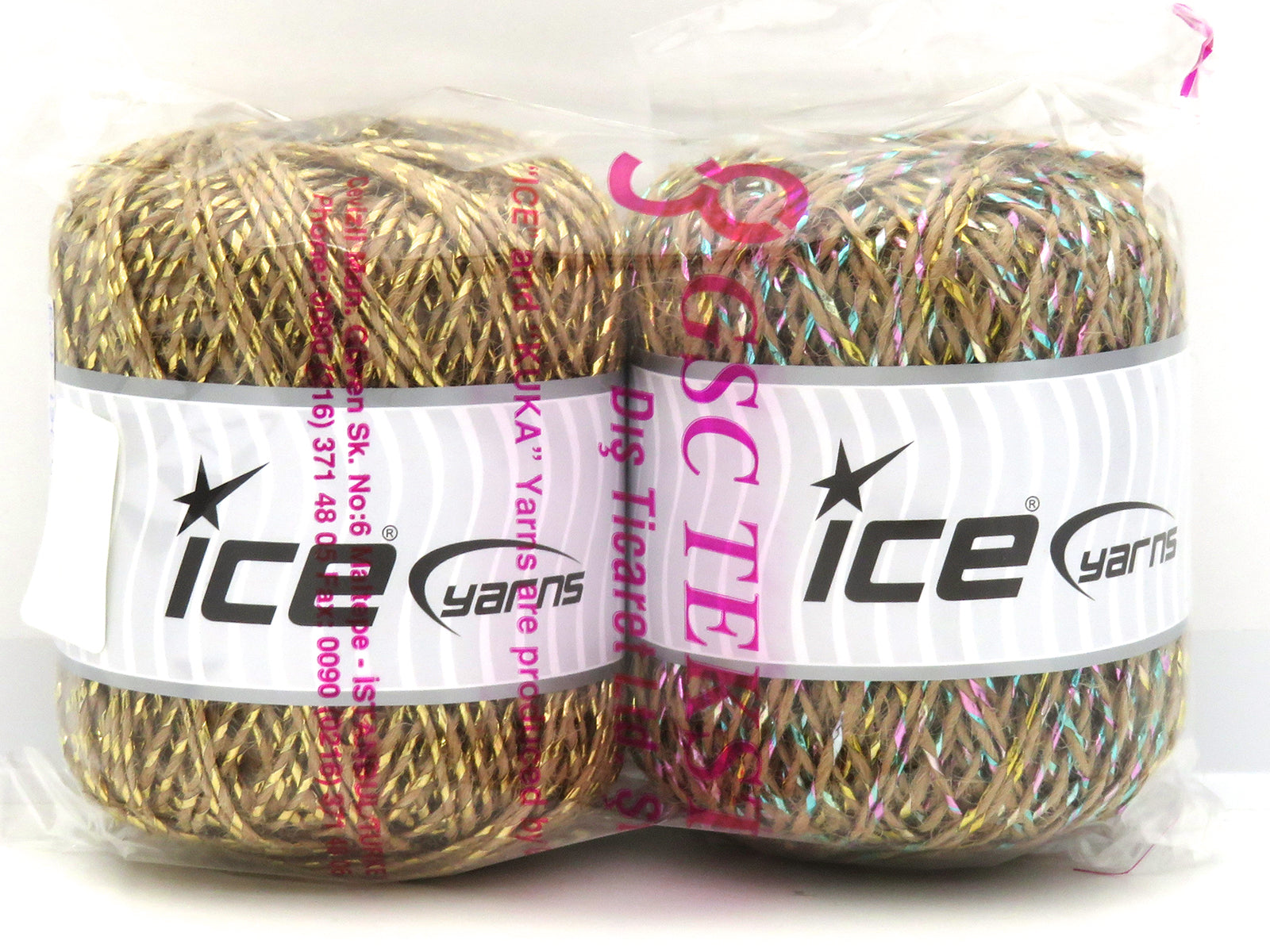 Mixed Lot Multicolor Metallic Lurex Types fnt2-83212