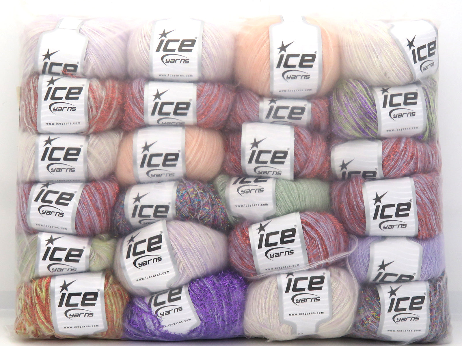 Mixed Lot Multicolor Fancy Yarns fnt2-83679
