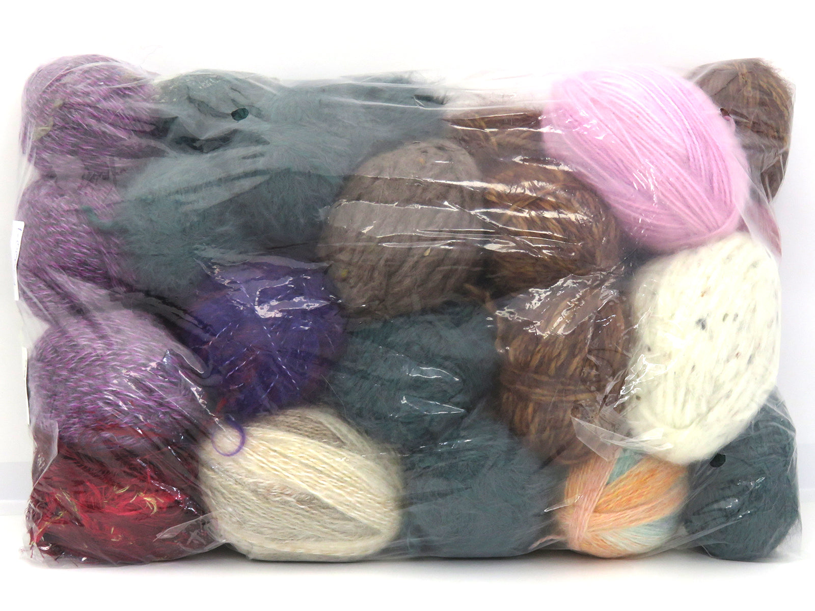 Mixed Lot Multicolor Winter Leftover Yarns fnt2-83694