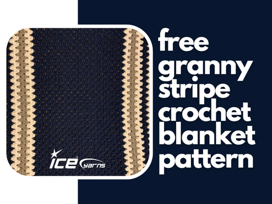 Free Granny Stripe Crochet Blanket Pattern