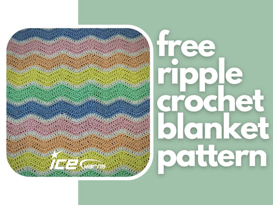 Free Ripple Crochet Blanket Pattern