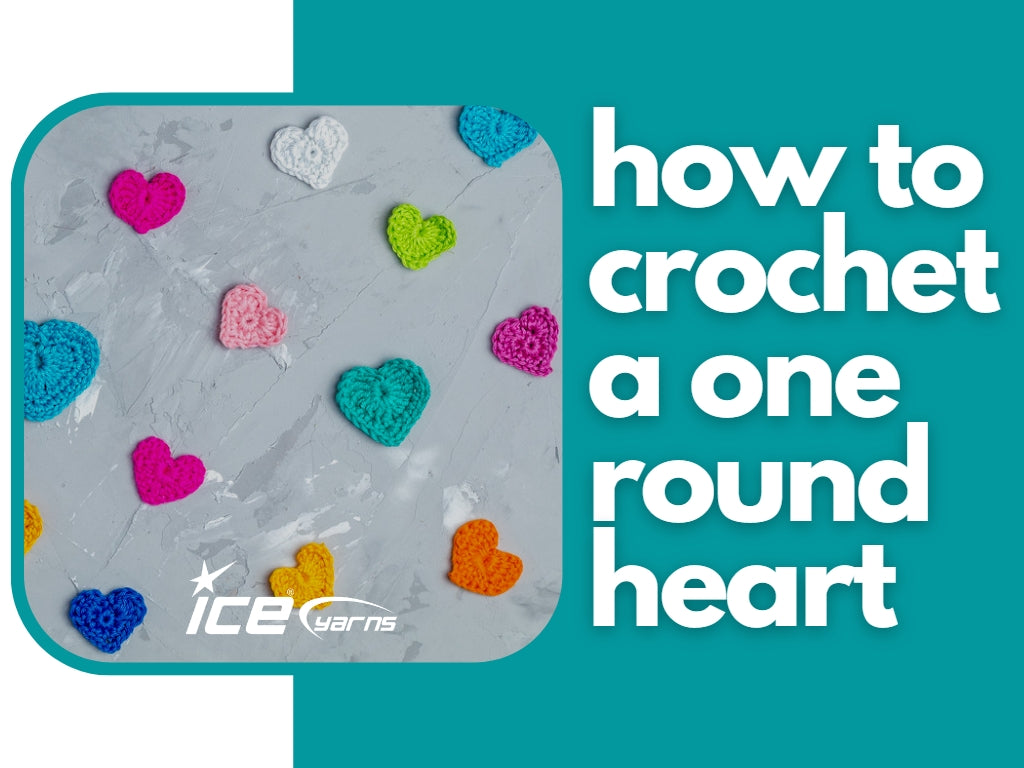 How To Crochet A One Round Heart