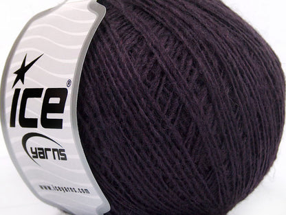 Lot of 8 Skeins ICE WOOL CORD SPORT (50% Wool) Hand Knitting Yarn Purple