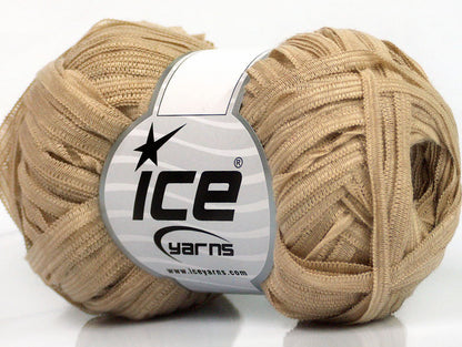 Lot of 8 Skeins Ice Yarns BINARIO Hand Knitting Yarn Light Beige