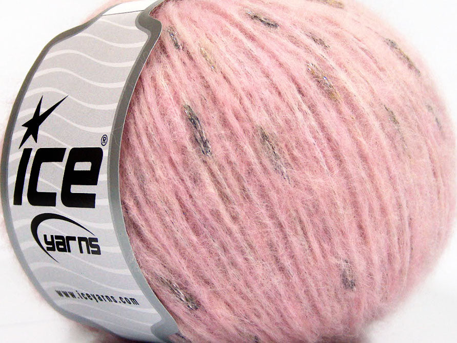 Lot of 8 Skeins ICE LUCILLA MOHAIR (40% Mohair 10% Wool) Yarn Light Pink
