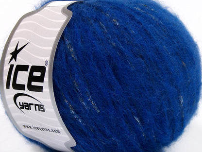 Lot of 8 Skeins ICE LUCILLA MOHAIR (40% Mohair 10% Wool) Yarn Blue