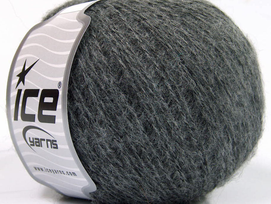 Lot of 8 Skeins ICE PHILIP ALPACA FINE (15% Alpaca 15% Wool) Yarn Dark Grey