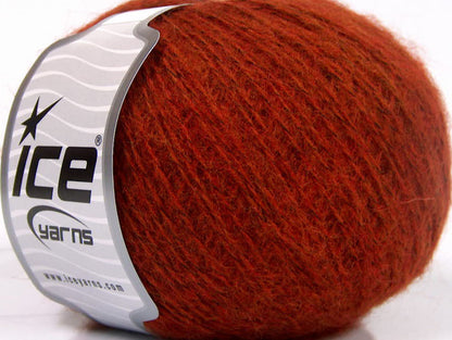 Lot of 8 Skeins ICE PHILIP ALPACA FINE (15% Alpaca 15% Wool) Yarn Dark Orange