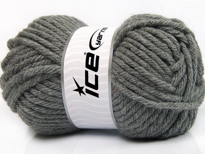 Lot of 4 x 100gr Skeins Ice Yarns ATLAS SUPERBULKY Yarn Dark Grey