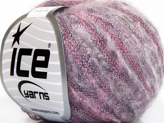 Lot of 10 Skeins Ice Yarns KID MOHAIR FLAMME (37% Kid Mohair) Yarn Lilac Shades