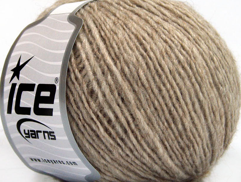 Lot of 8 Skeins ICE PASCO ALPACA (20% Alpaca 20% Wool) Yarn Beige