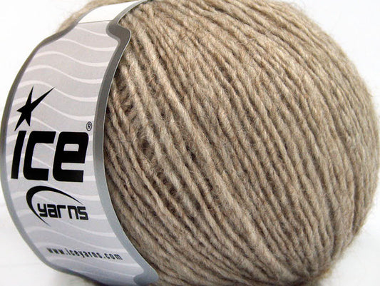 Lot of 8 Skeins ICE PASCO ALPACA (20% Alpaca 20% Wool) Yarn Beige