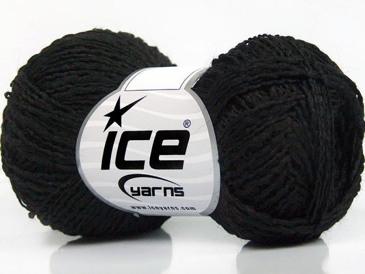 Lot of 8 Skeins Ice Yarns SALE WINTER (40% Wool) Hand Knitting Yarn Black