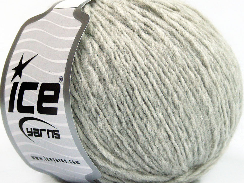 Lot of 6 Skeins ICE SALE LUXURY-PREMIUM (20% Alpaca 20% Wool) Yarn Grey