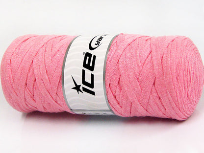 250 gr ICE YARNS JUMBO COTTON RIBBON (100% Recycled Cotton) Yarn Light Pink