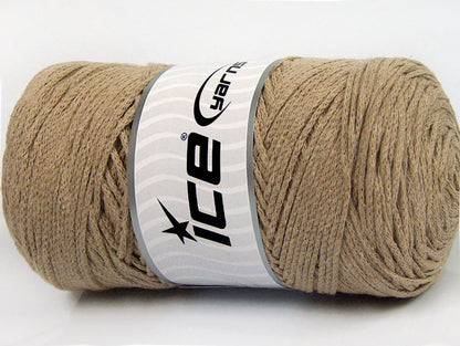 250 gr ICE YARNS MACRAME COTTON (100% Cotton) Hand Knitting Yarn Dark Beige