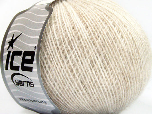Lot of 8 Skeins ICE ACRYL CORD FINE Hand Knitting Yarn Beige