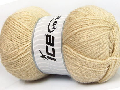 Lot of 4 x 100gr Skeins Ice Yarns GONCA Hand Knitting Yarn Light Beige