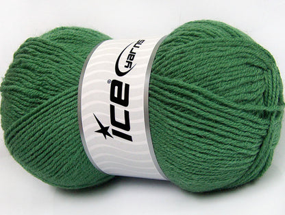 Lot of 4 x 100gr Skeins Ice Yarns ALPACA CLASSIC (25% Alpaca 25% Wool) Yarn Green