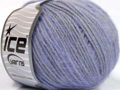 Lot of 8 Skeins Ice Yarns BAMBOO SOFTAIR (15% Bamboo) Yarn Light Lilac