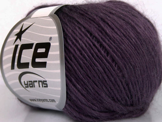 Lot of 8 Skeins ICE SALE PLAIN Hand Knitting Yarn Purple