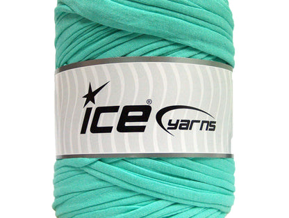 250 gr ICE YARNS UPCYCLED FABRIC 250 (95% Cotton 5% Elastan) Yarn Mint Green