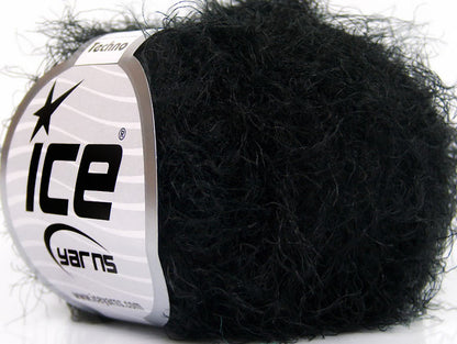 Lot of 8 Skeins Ice Yarns TECHNO Hand Knitting Yarn Black