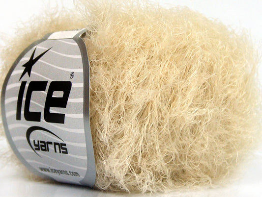 Lot of 8 Skeins ICE TECHNO Hand Knitting Yarn Dark Cream